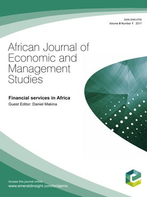 cover image of African Journal of Economic and Management Studies, Volume 8, Number 1